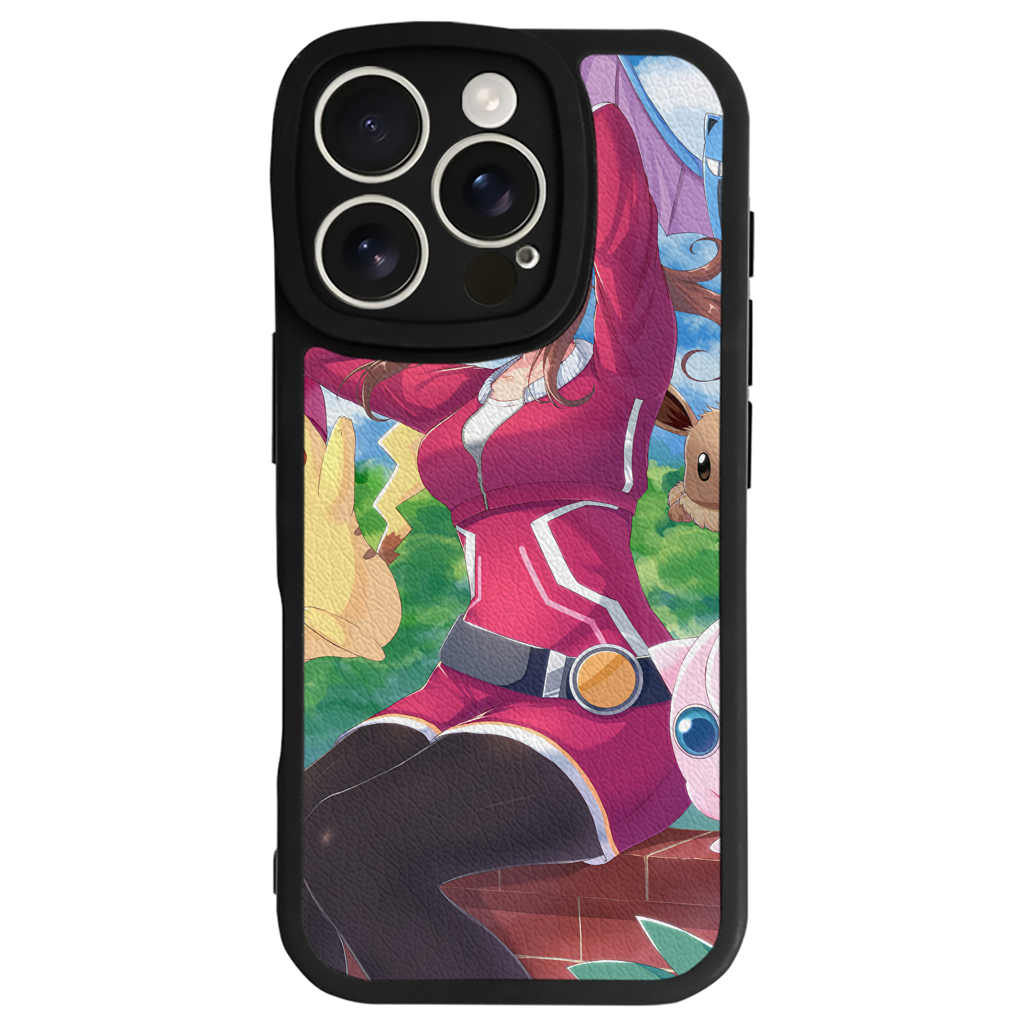 （画像用） ポケットモンスター Pokémon 【iPhone 16シリーズ対応】シリコンスマホケース（レザー調） 材質：シリコン